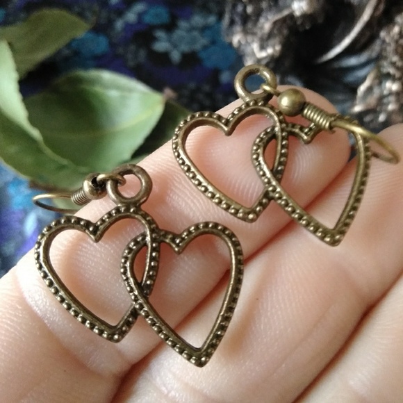 Zoey Zoso Jewelry - 3/$12🌞Heart Earrings - Bronze Earrings